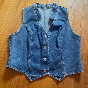 Vintage denim vest small